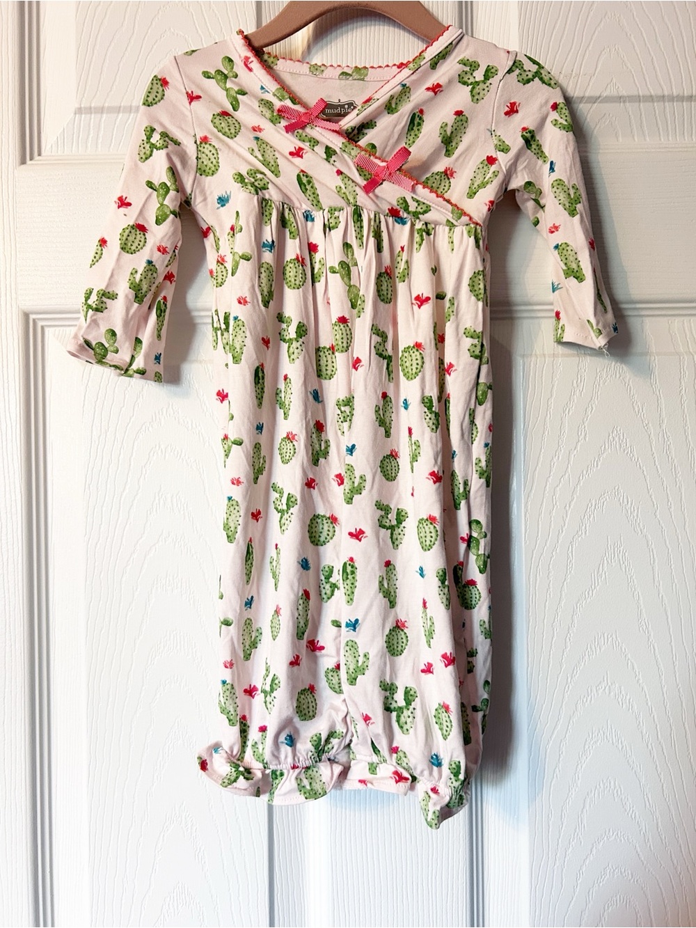 NWT Mud Pie Convertible Cactus Gown~ 3-6 months